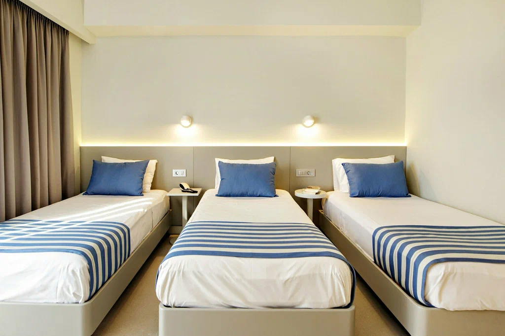 Clean and comfortable independent living bedroom